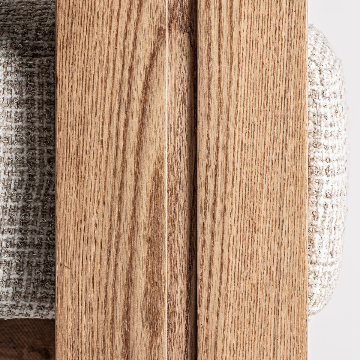 Chaise de salle à manger en tissu beige