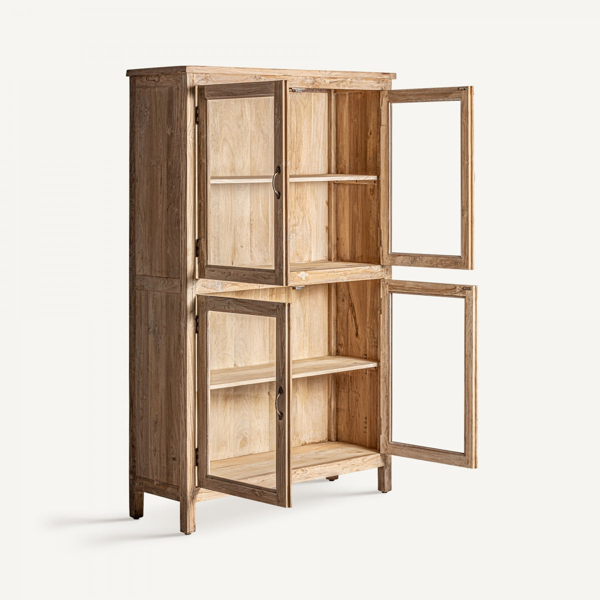 Vitrine en bois de pin