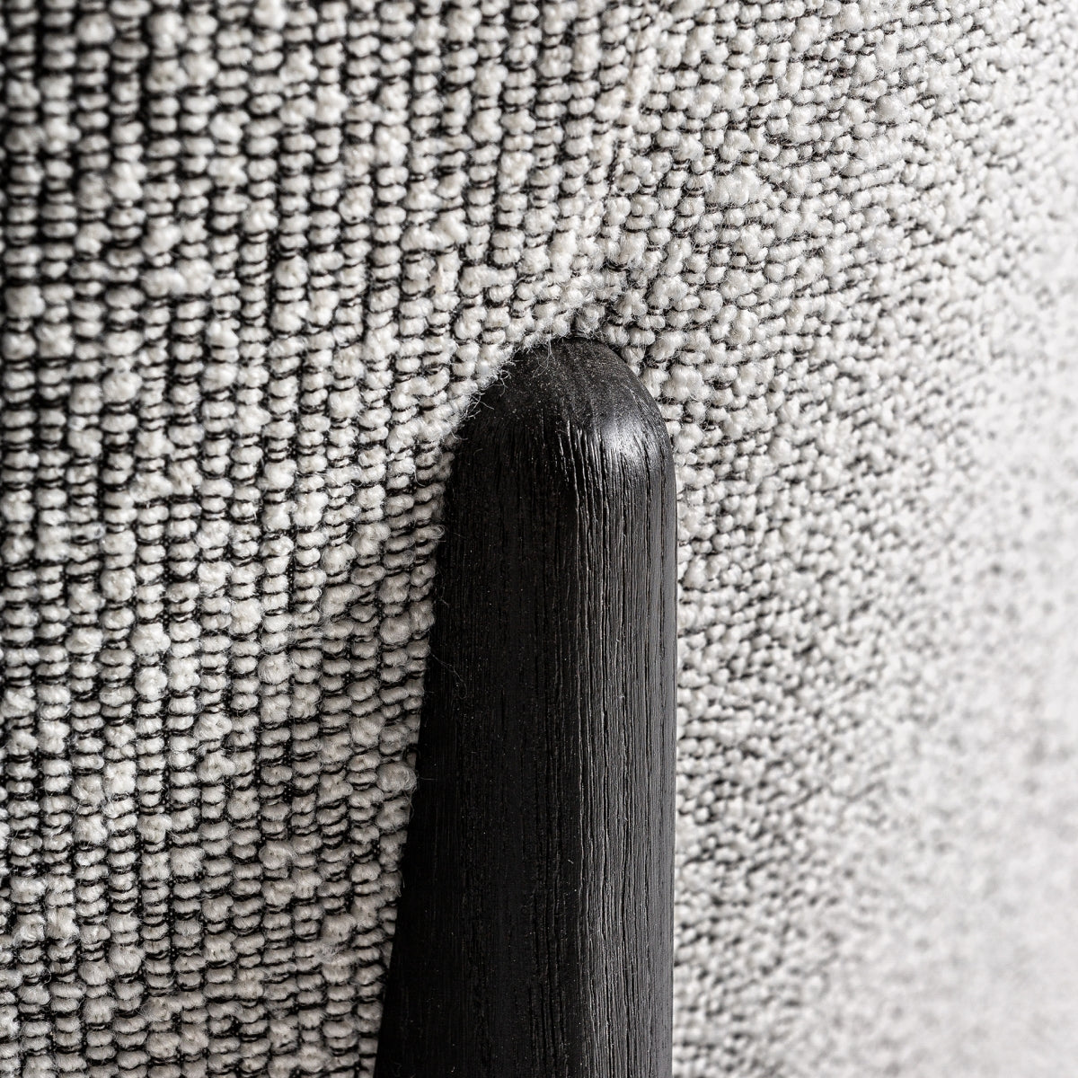 Fauteuil bouclé gris