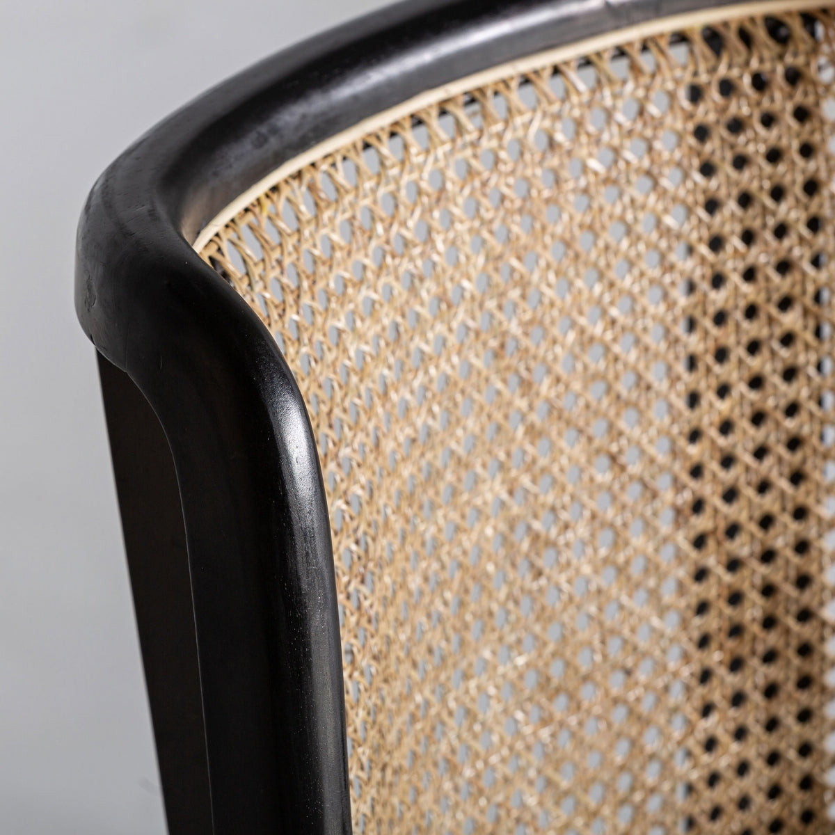 Chaise de salle à manger en velours marron