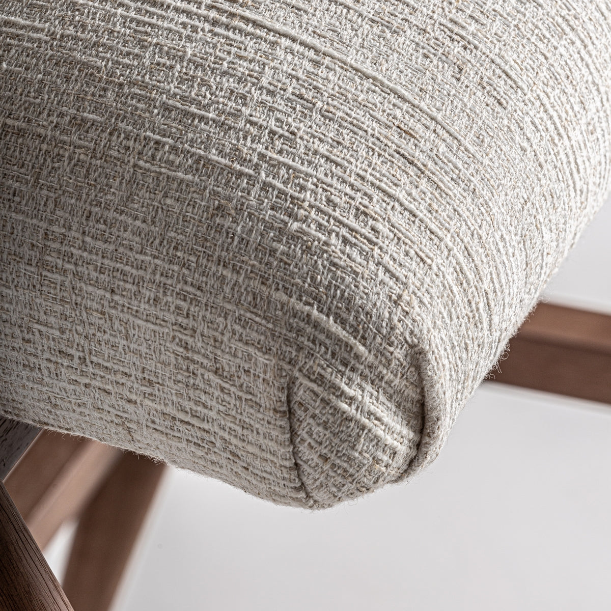 Chaise de bar en tissu beige