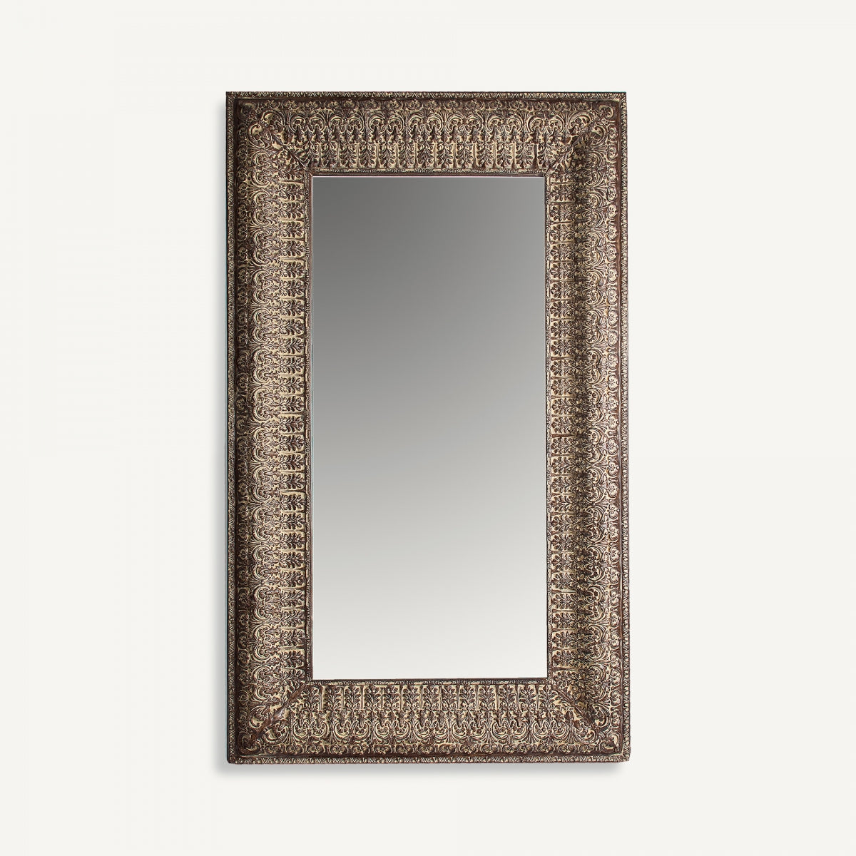 Miroir en métal vieilli