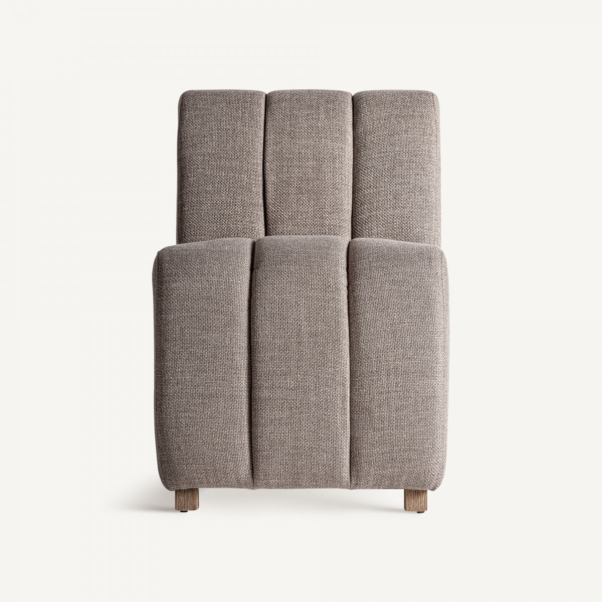 Fauteuil modulable en tissu marron