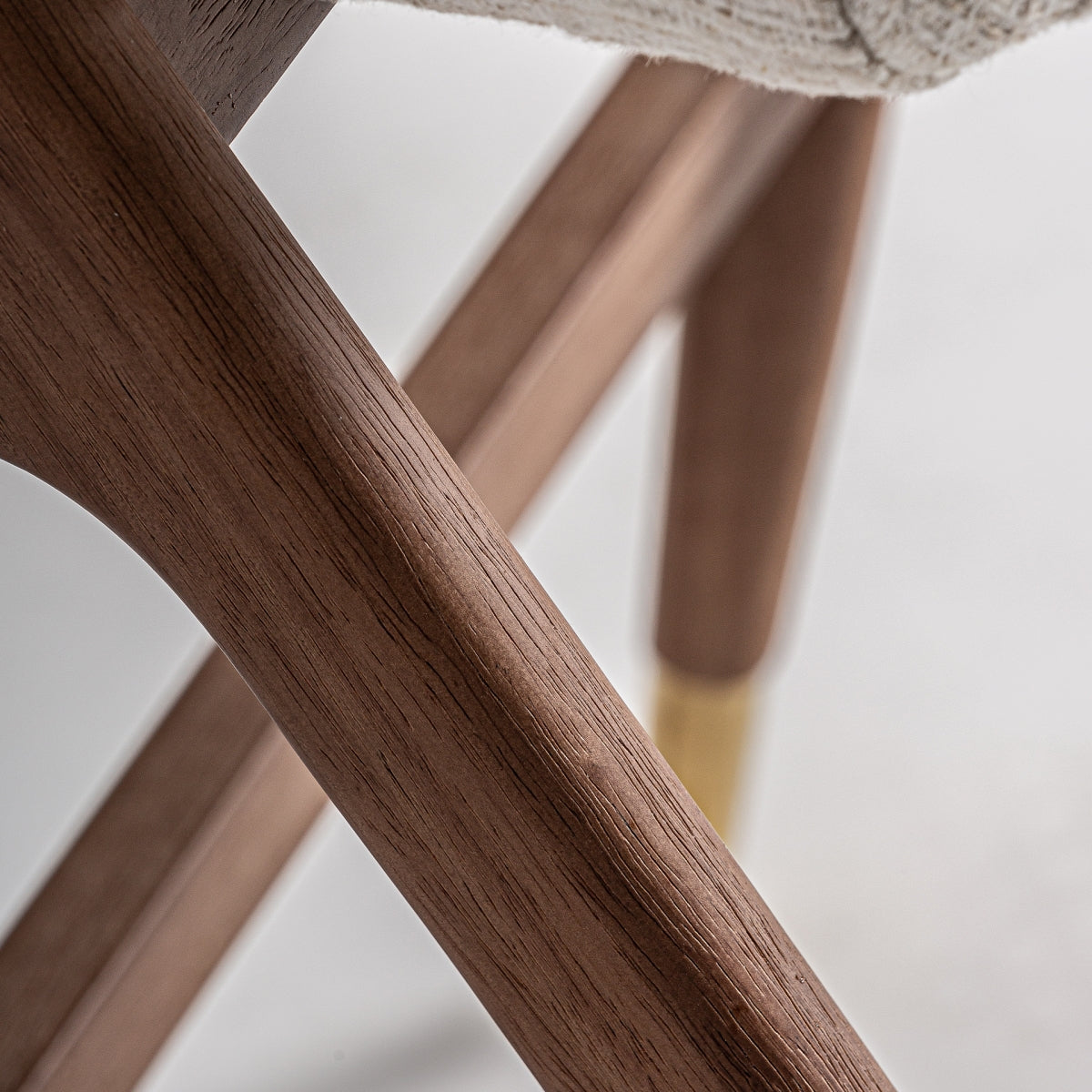 Chaise de bar en tissu beige
