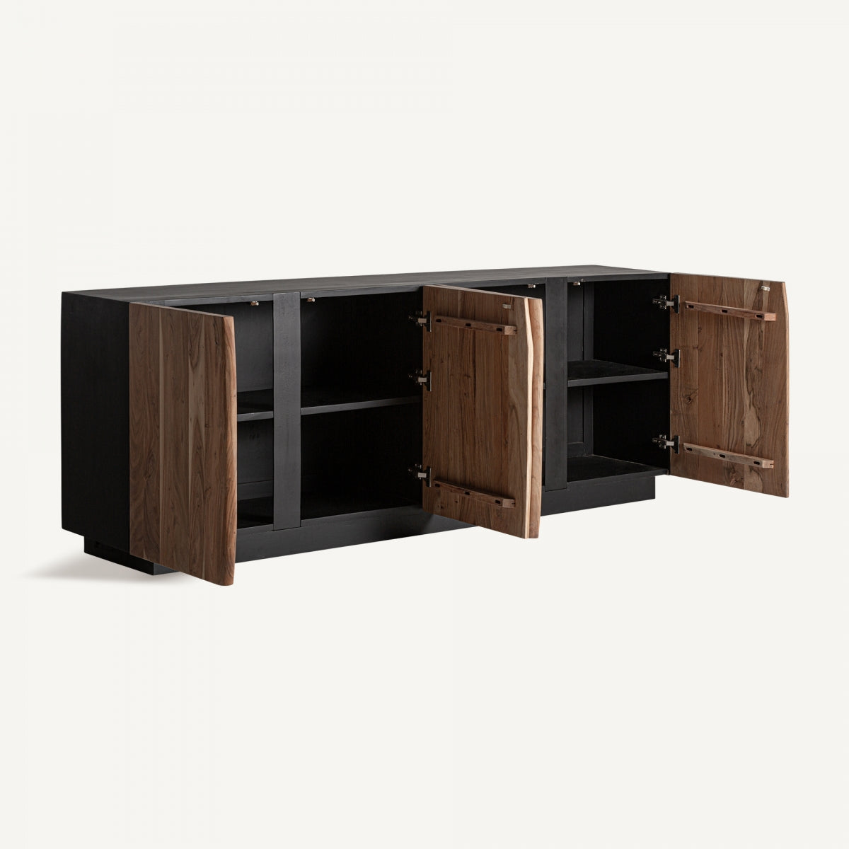 Buffet en bois de d'acacia marron
