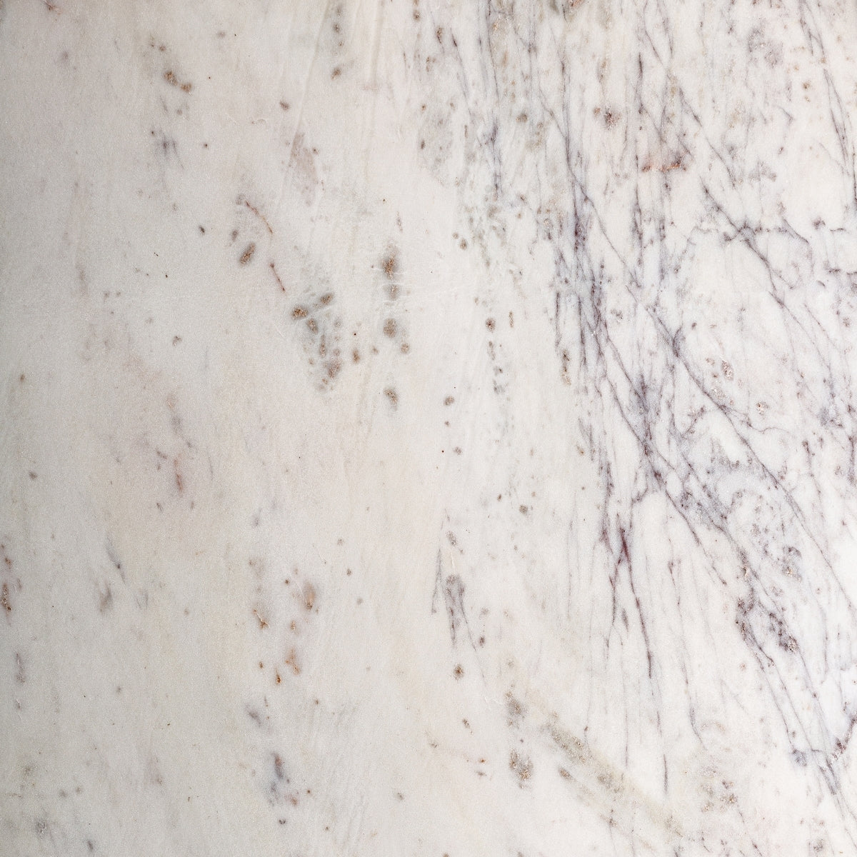 Comptoir en marbre blanc et bois de noyer