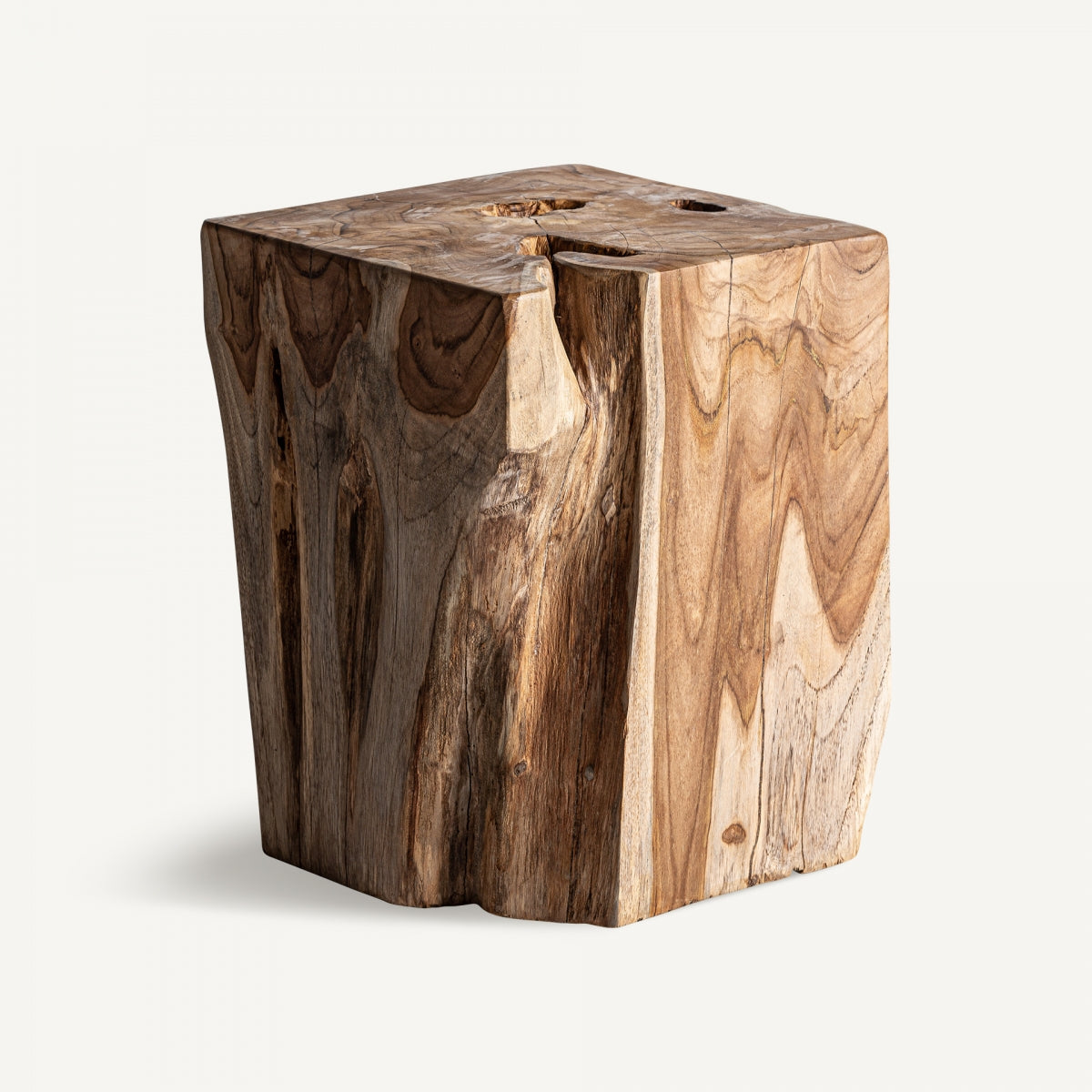 Table d'appoint en teck marron
