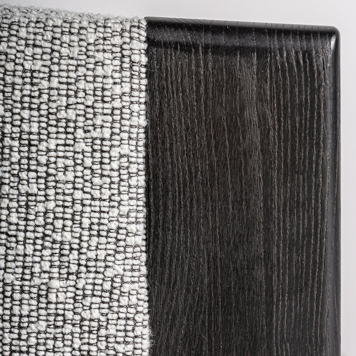 Fauteuil bouclé gris