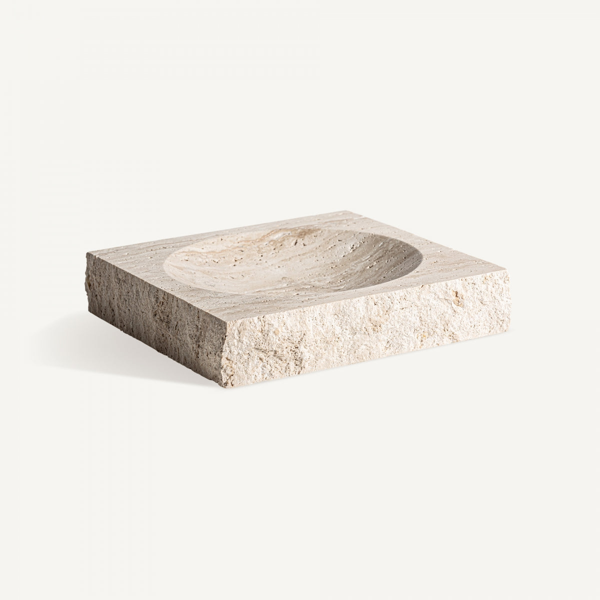 Vide-poche en marbre beige