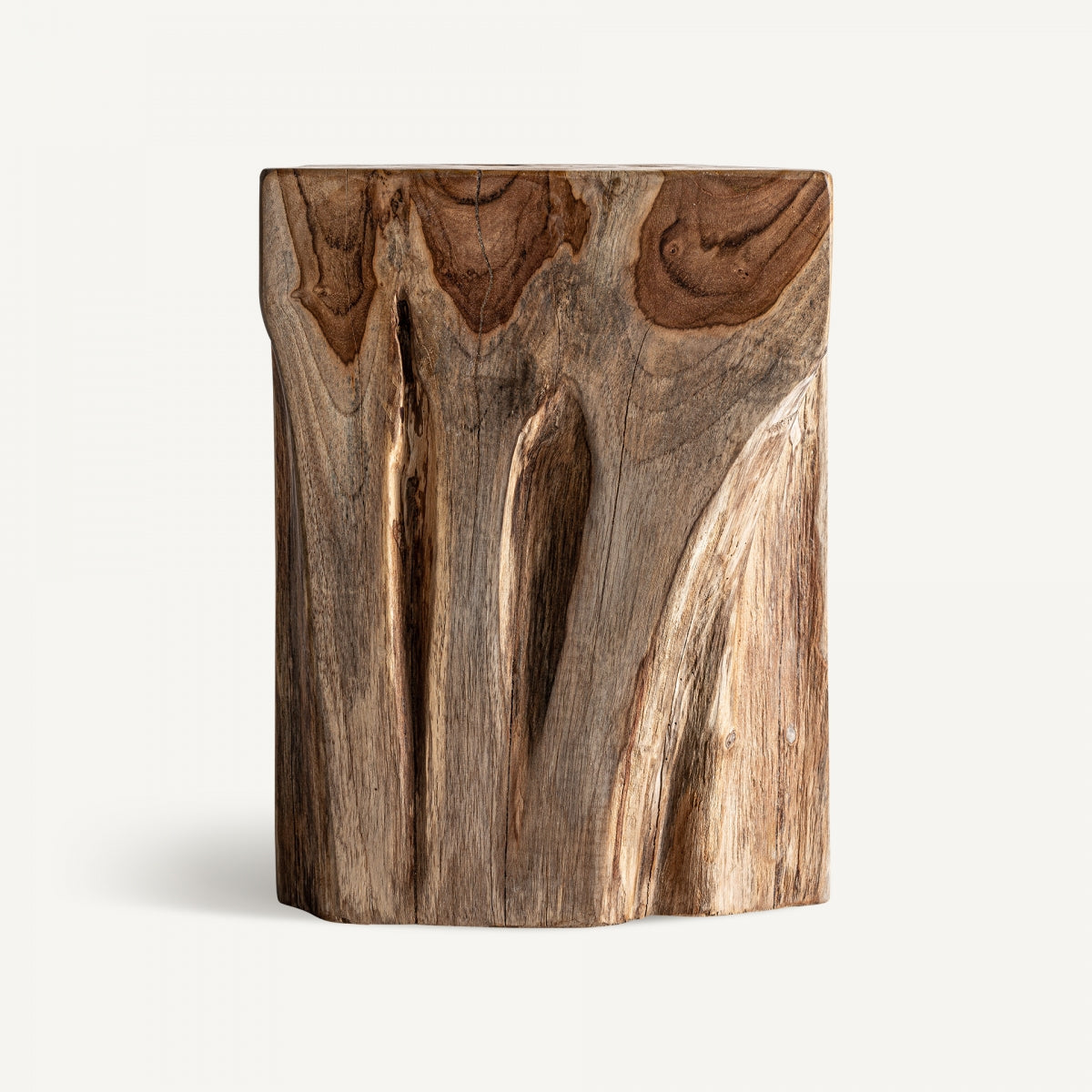 Table d'appoint en teck marron