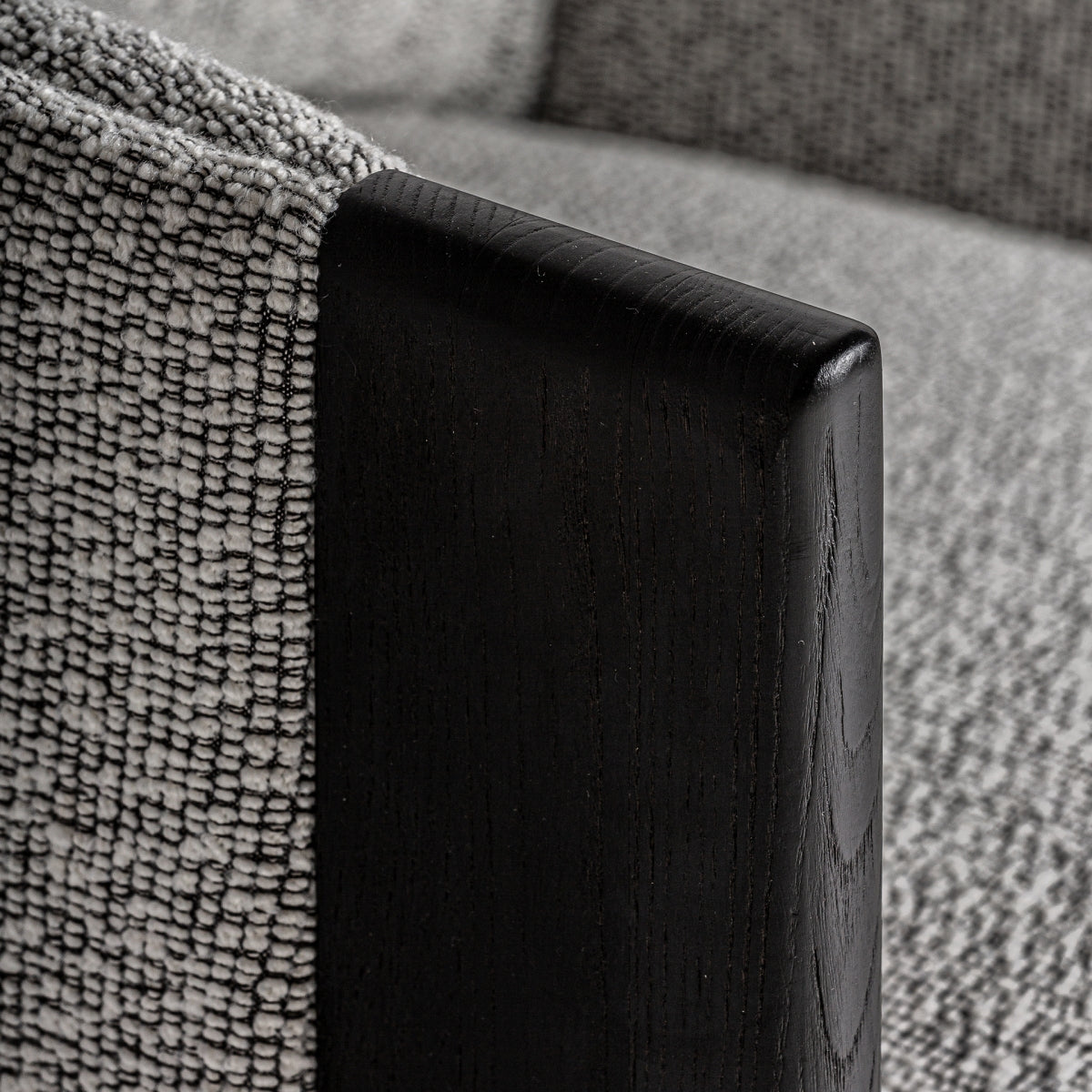 Fauteuil bouclé gris