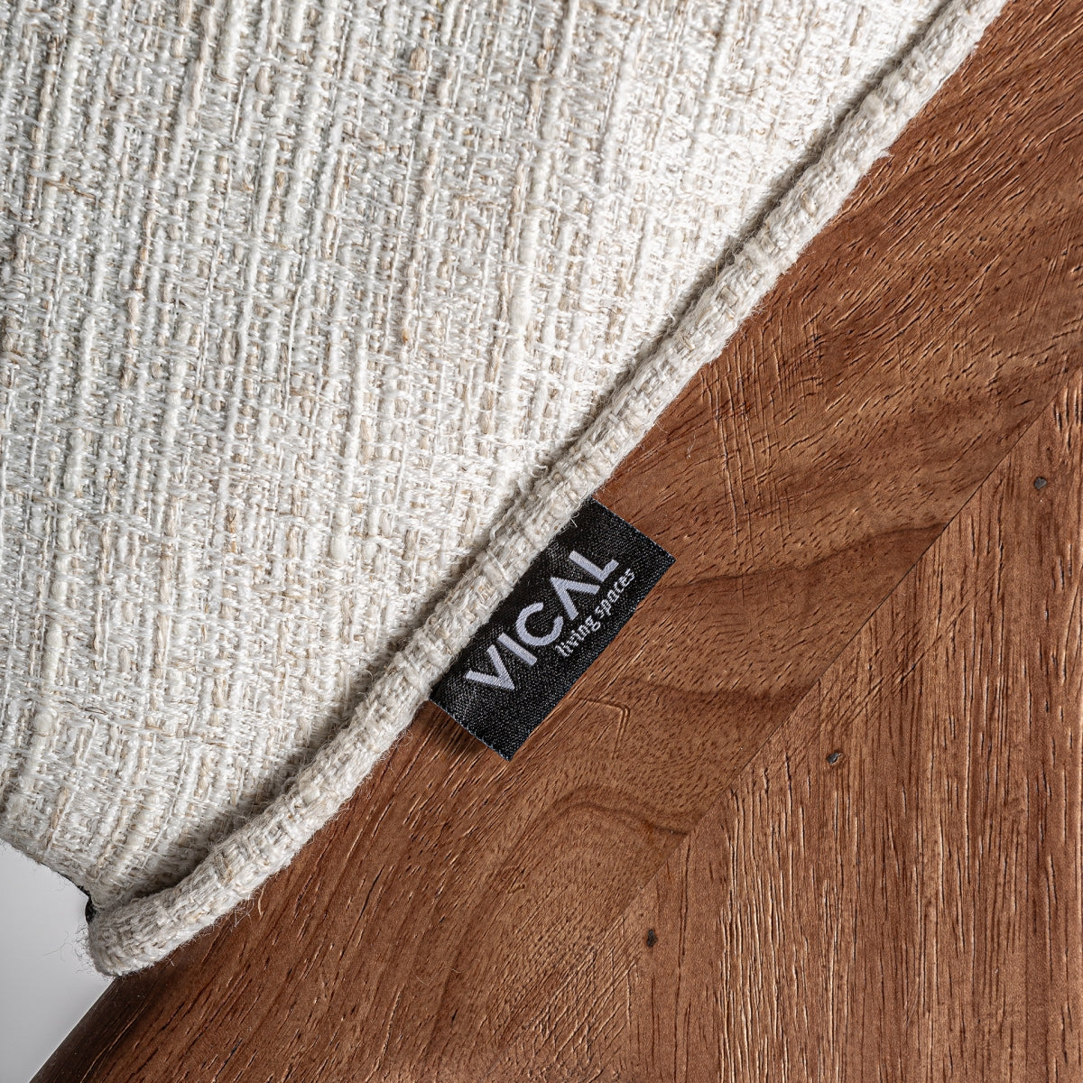 Chaise de bar en tissu beige