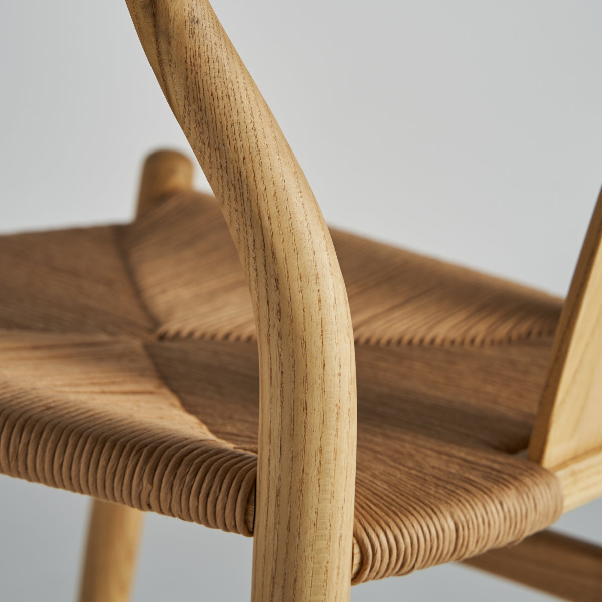 Chaise de salle à manger en bois d'orme