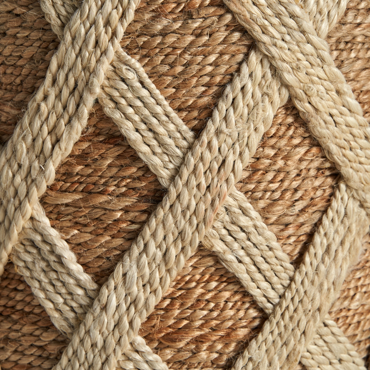 Pouf rond en jute