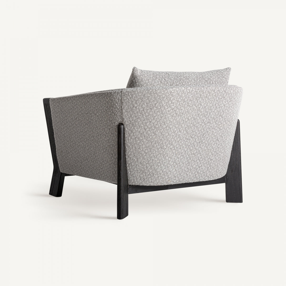 Fauteuil bouclé gris