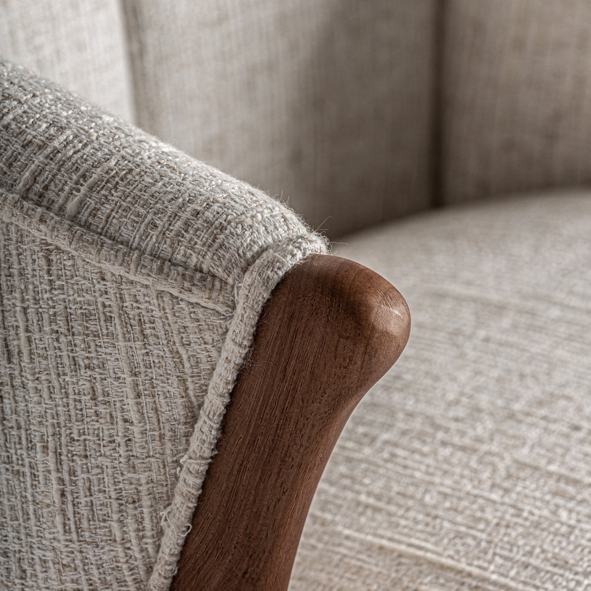 Chaise de bar en tissu beige