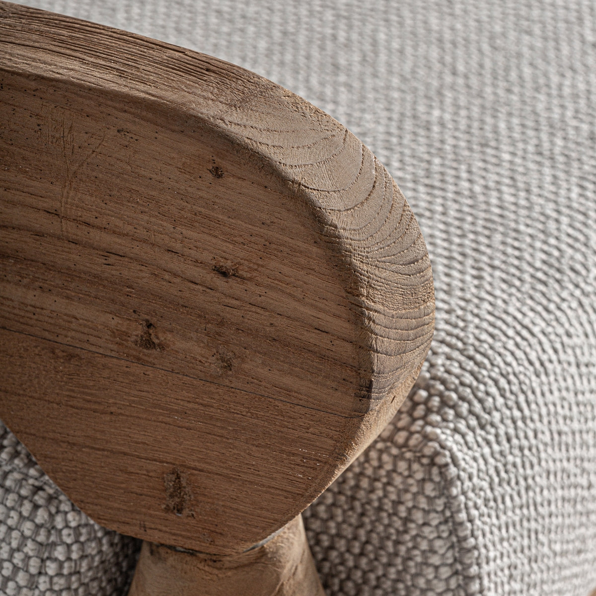 Canapé d'extérieur 4 places en tissu blanc