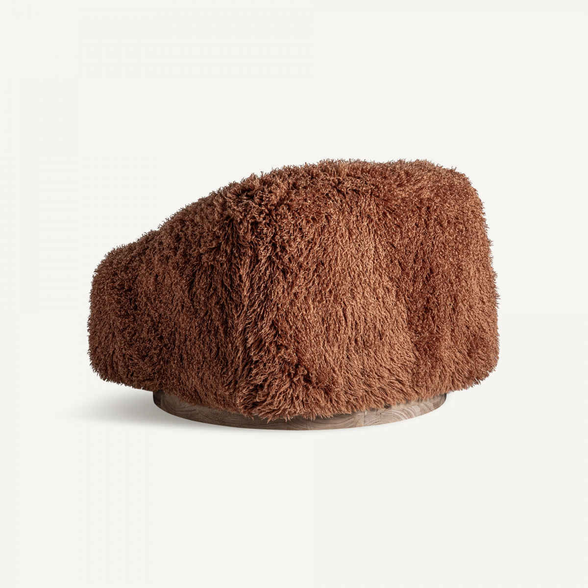 Fauteuil d'appoint molletonné marron