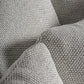 Canapé d'extérieur 4 places en tissu blanc