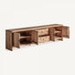 Meuble TV en bois de pin marron