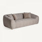 Canapé 3 places en tissu taupe