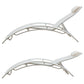 Lot de 2 transats en textilène blanc - Aluminium blanc