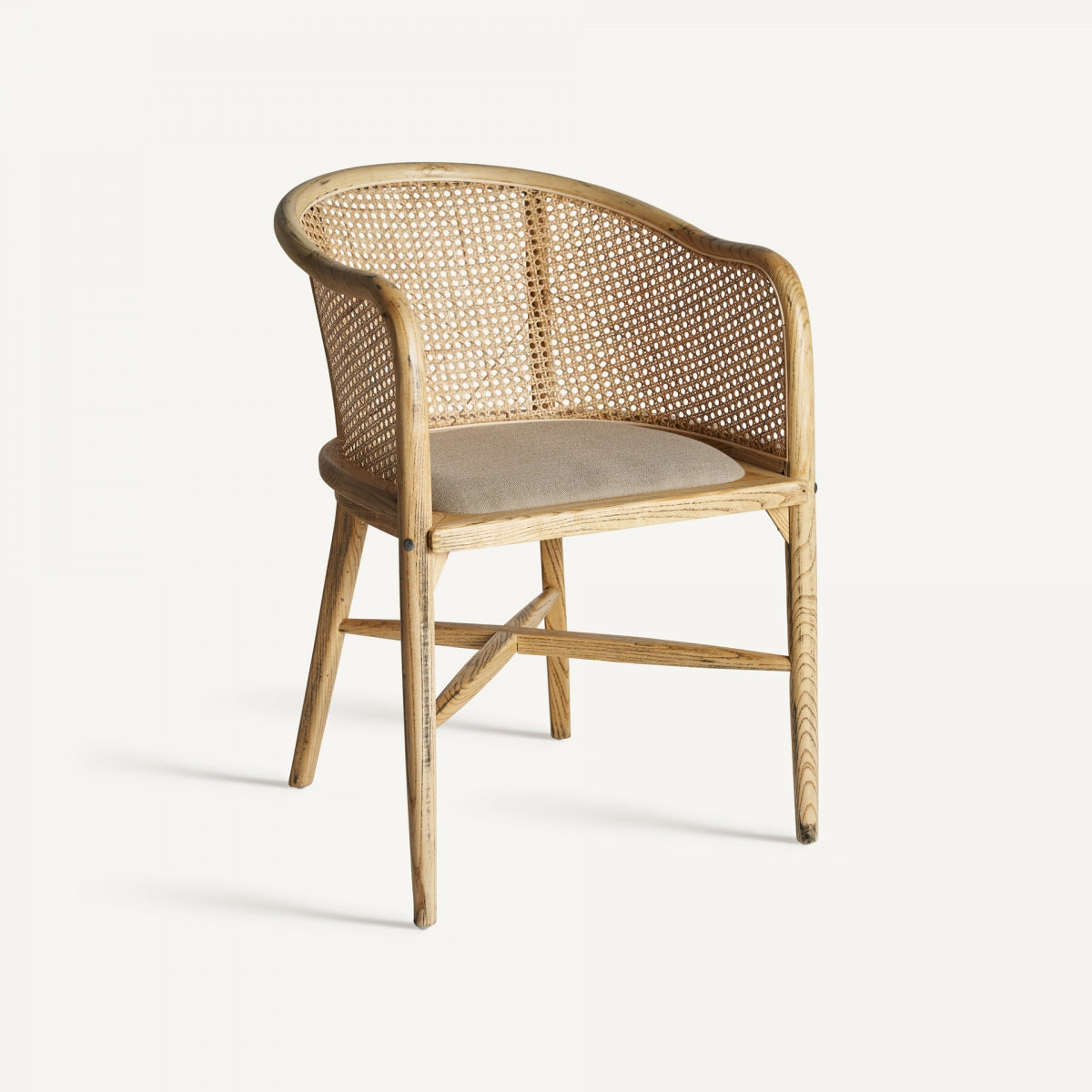 Fauteuil en bois de bouleau marron