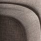 Fauteuil modulable en tissu marron