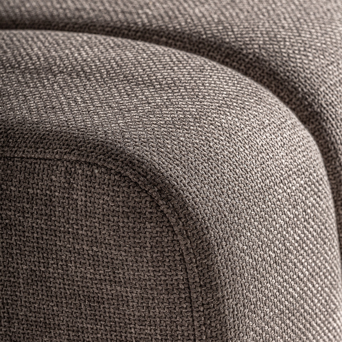 Fauteuil modulable en tissu marron
