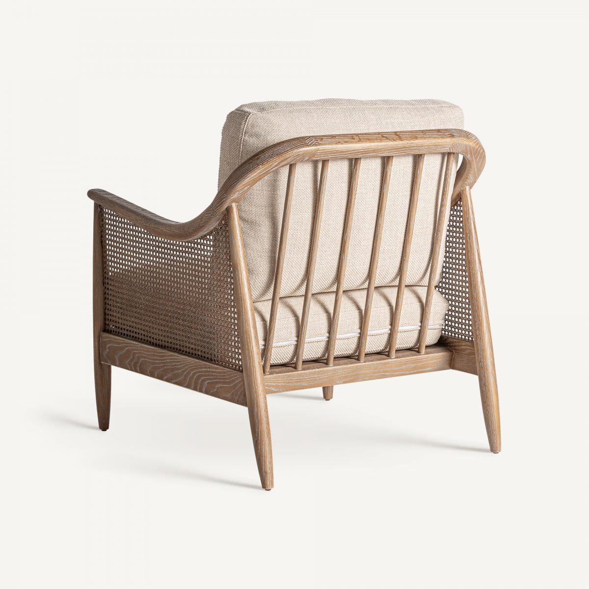 Fauteuil en tissu sable