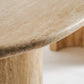 Table de salle à manger en travertin beige