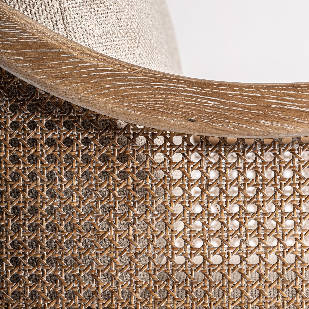 Fauteuil en tissu sable
