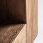 Console d'entrée rectangulaire en bois de pin marron