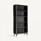 Bibliothèque en manguier noir plissé