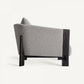 Fauteuil bouclé gris