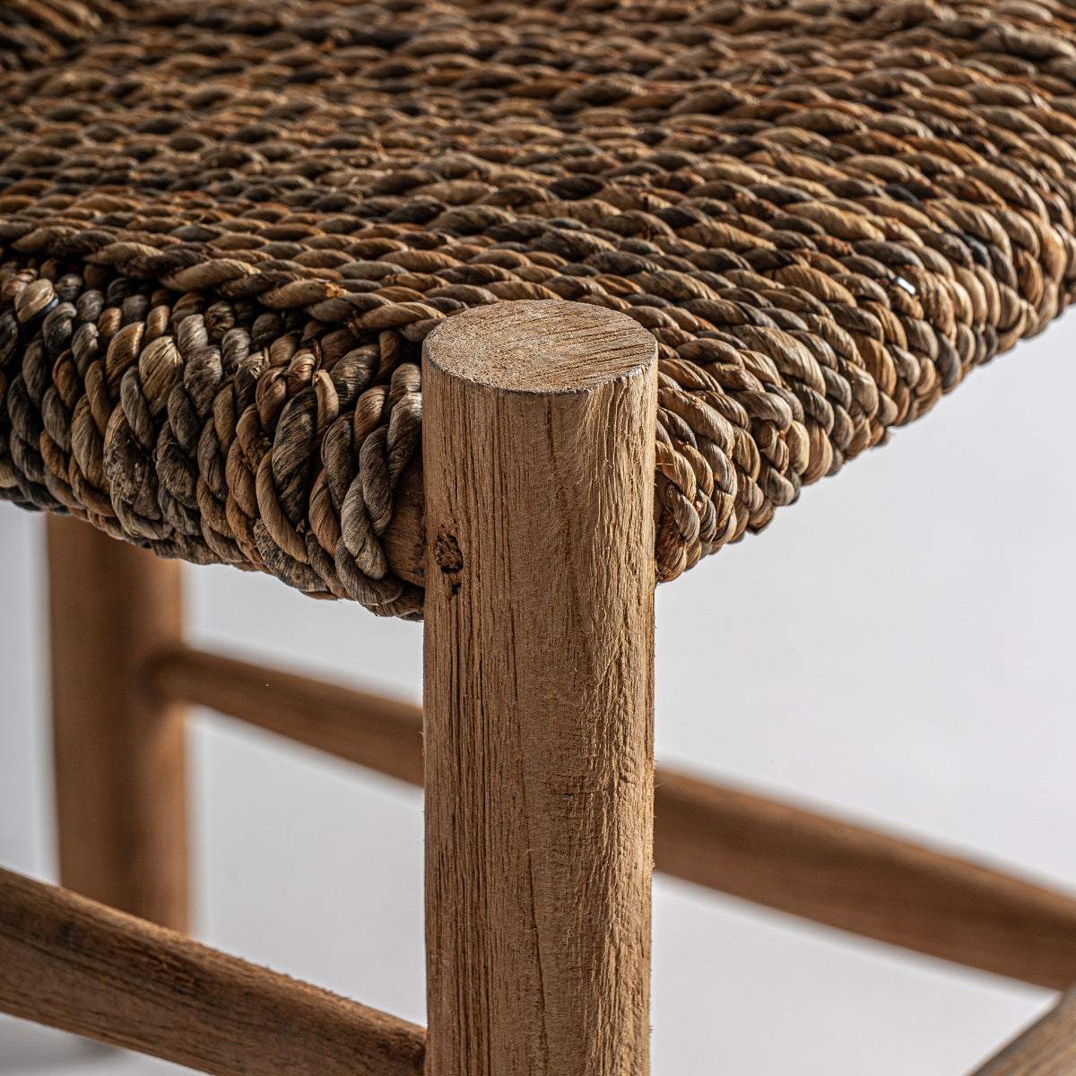 Chaise de salle à manger en fibre naturelle