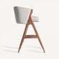 Chaise de bar en tissu beige