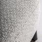 Fauteuil bouclé gris