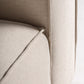 Fauteuil en lin blanc cassé