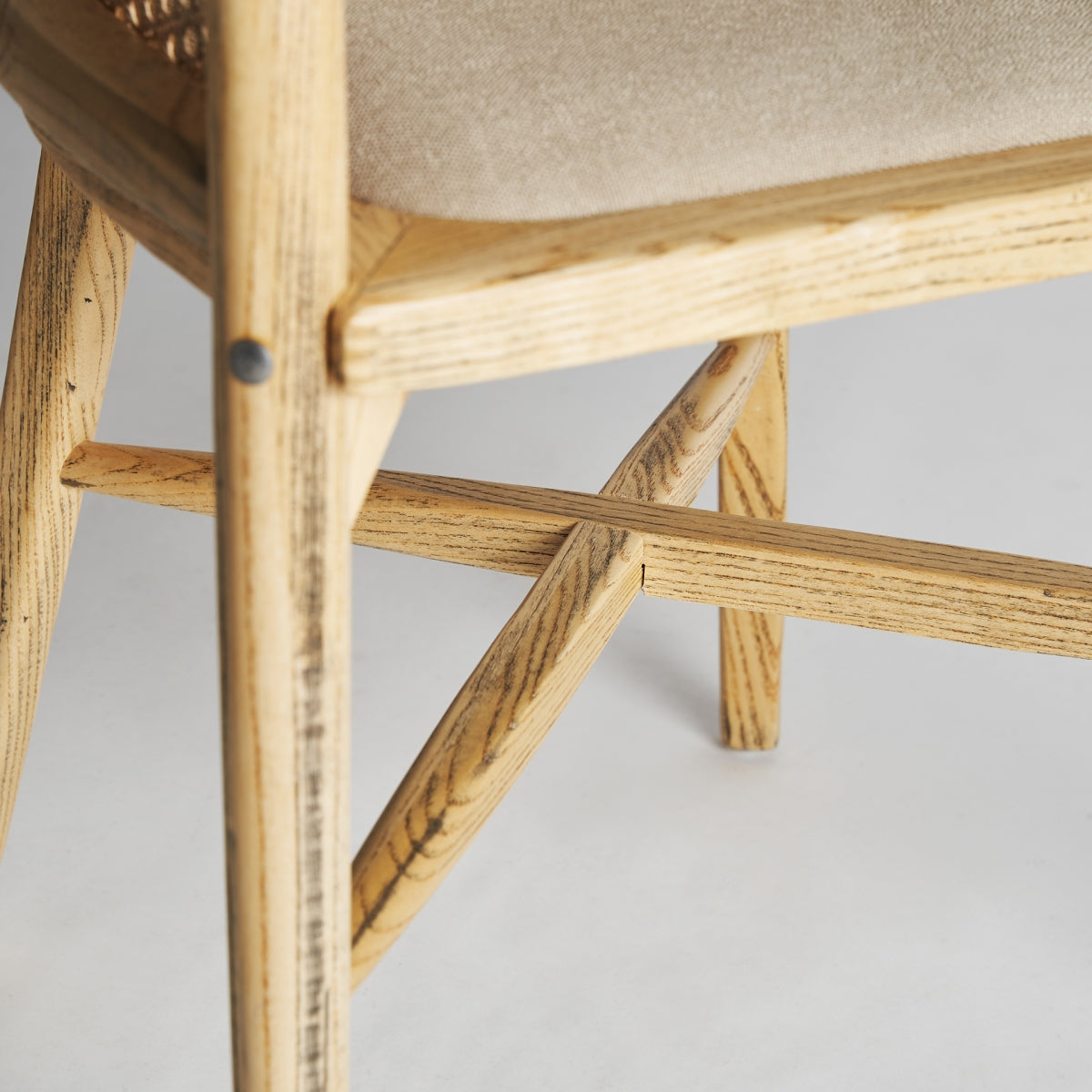 Fauteuil en bois de bouleau marron