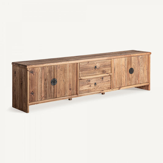 Meuble TV en bois de pin marron