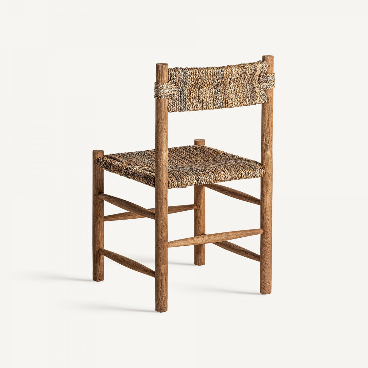 Chaise de salle à manger en fibre naturelle