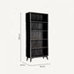 Bibliothèque en manguier noir plissé