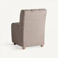 Fauteuil modulable en tissu marron