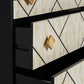 Commode en bois noir et incrustation d'os