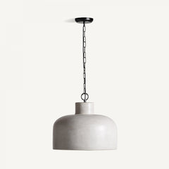 Lustre en ciment gris