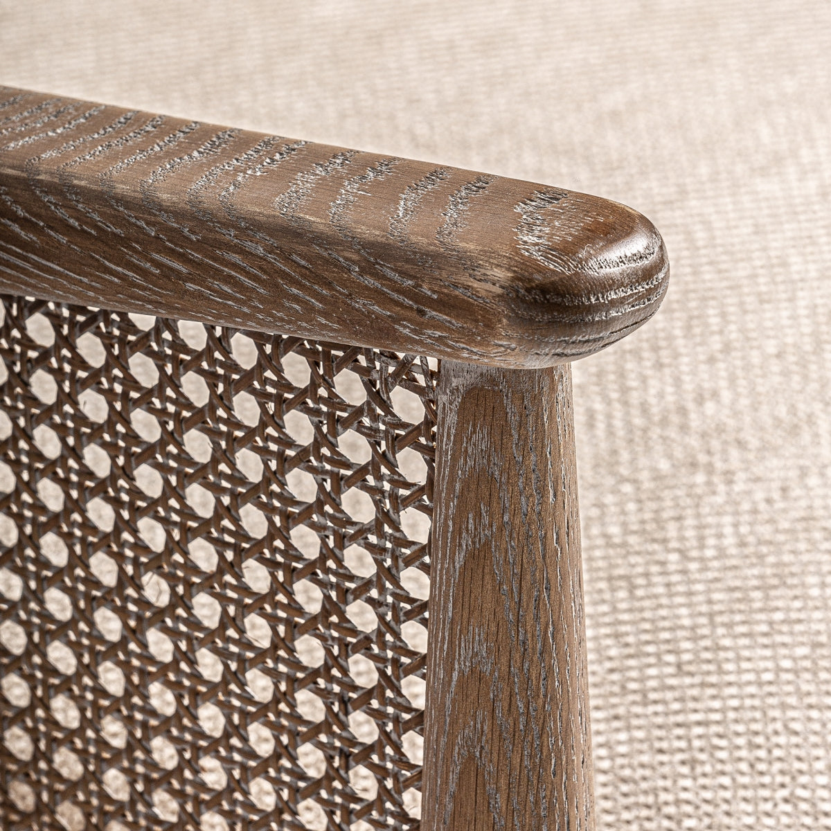 Fauteuil en tissu sable