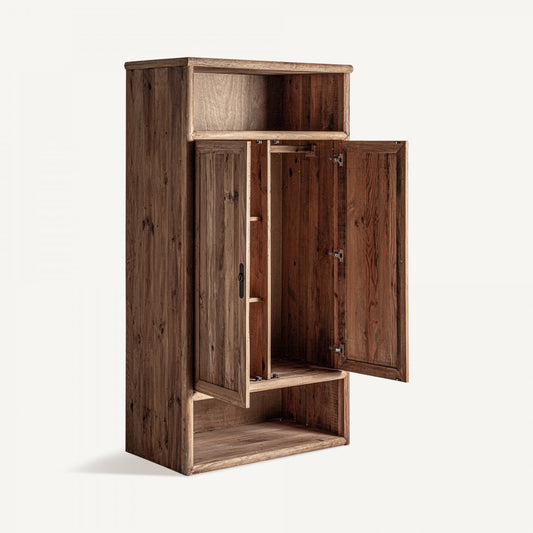 Armoire de rangement en bois de pin