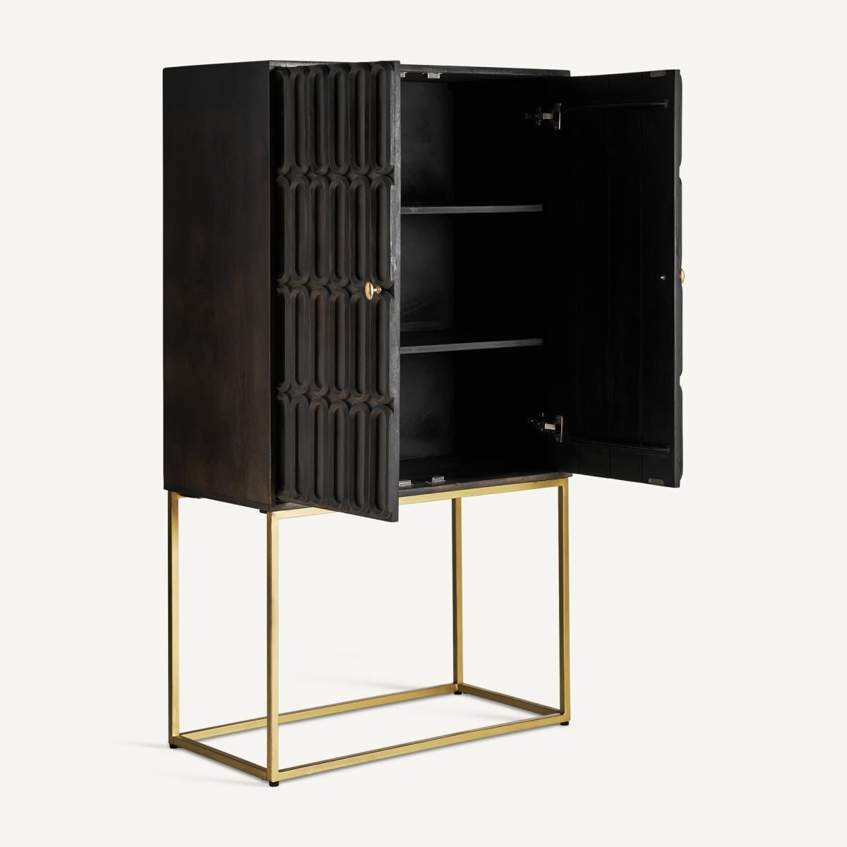 Buffet haut en bois de manguier