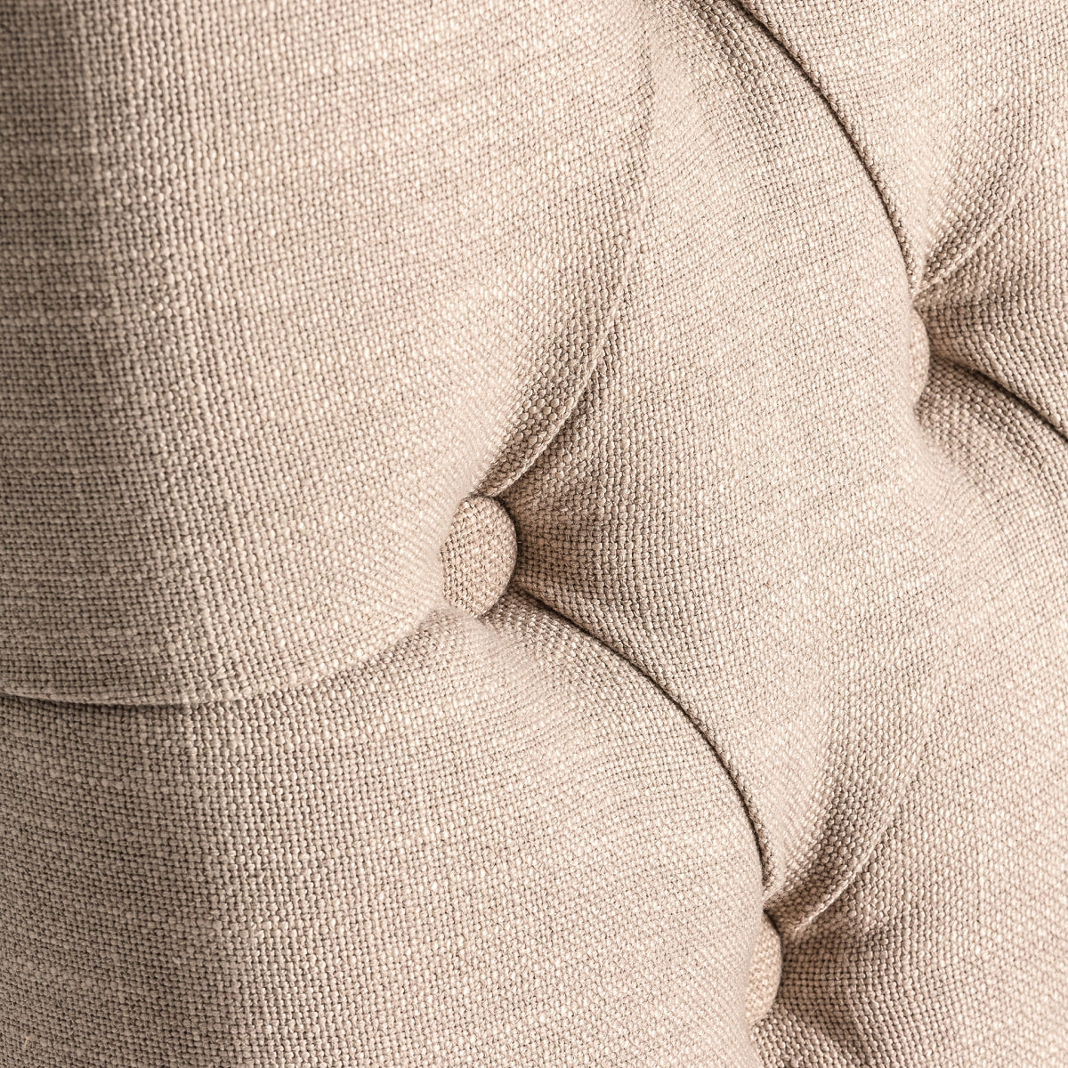 Chaise de salle à manger en tissu ocre